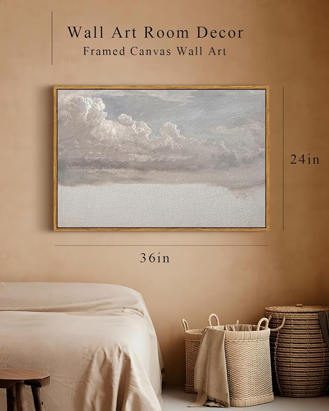 InSimSea Framed Canvas Wall Art Vintage Decor, Home Decor Classical Oil - Image 4