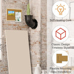 OWLKELA Cork Board 14.6"X 11", Notice Pin Board, Memo Board, Vision Board - Image 3
