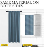 NICETOWN RV Blackout Curtains for Camper Windows, Smoky Blue, Kitchen Curtains - Image 5