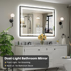 55x40 Inch LED Bathroom Mirror - Image 3