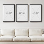 Large Framed Black and White Gray Abstract Wall Art - Image 3