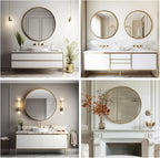 Sunniry Gold Round Mirror, Circle Mirror 26 inch, Round Mirrors - Image 7