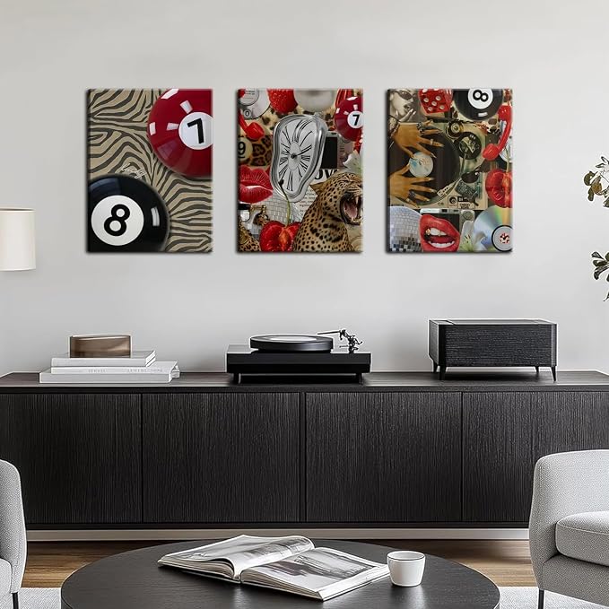 Trendy Leopard Cheetah Wall Art Set of 3 - Image 5
