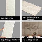 4-Pack 3D PU Stone Wall Panels for Interior Decor Faux Stone Accent Tiles - Image 4