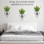 3 Pcs Wall Plants Artificial Decor, Boho Wall Decor, Home Office Living Room - Image 4