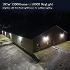 LED Wall Pack Light with Dusk to Dawn Photocell, 100W 13000LM 5000K Daylight - Image 7