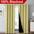NICETOWN Full Shading Curtains 90" Long 2 Panels Set - Image 2