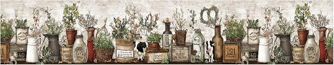 Farmhouse Peel and Stick Wallpaper Border - Image 2