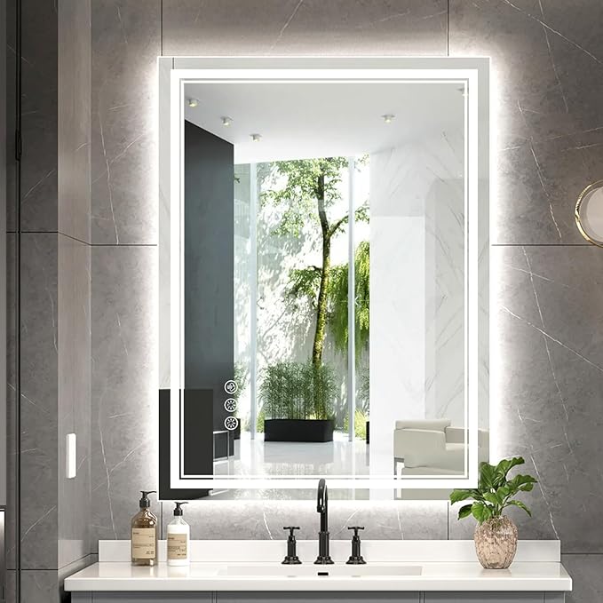 Ratsamee 24x32 Inch LED Bathroom Mirror by RATSAMEE