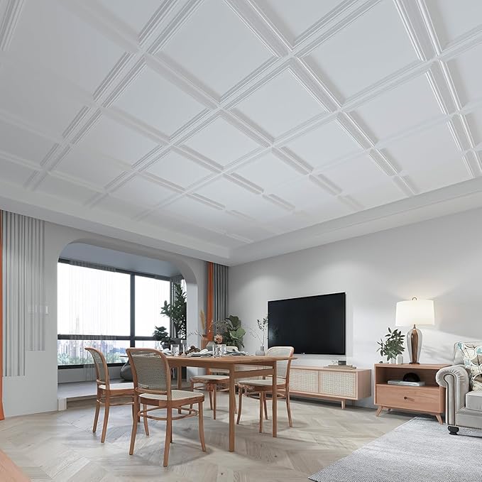 Art3d 12-Pack Drop Relief Ceiling Tiles - Image 6