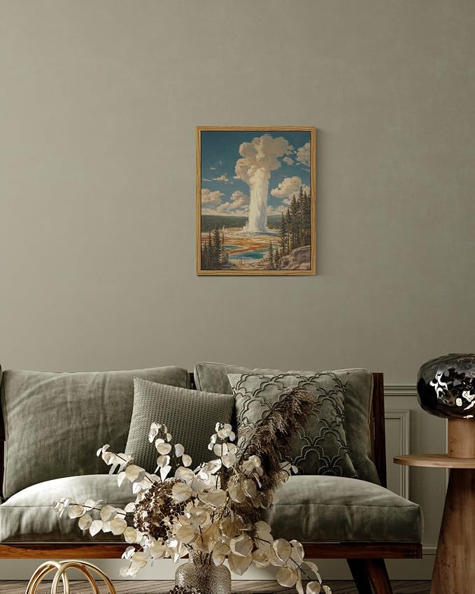InSimSea Framed Canvas Wall Art, Vintage National Park Art - Image 4