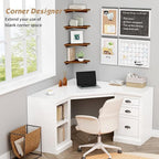 Forbena Walnut Brown Floating Corner Shelves - Image 4