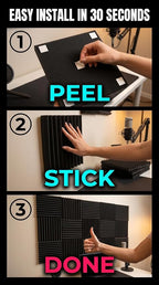 96 Pack Allxinlog Absorb the echo Acoustic Foam Panel Wedge Studio - Image 7