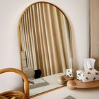 HARRITPURE 2Pcs Arched Bathroom Mirror ​Wall Mounted Mirror Aluminum Alloy Frame by HARRITPUREHome