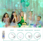 suddus Curtain Lights for Christmas, 200 Led 6.5ft x 6.5ft Hanging String - Image 4