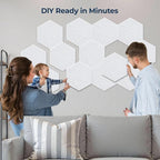 12 Pack Hexagon Acoustic Panels, Self-Adhesive Acoustic Wall Panels - Image 4