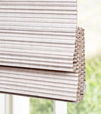 LazBlinds Cordless Bamboo Roman Shades, Privacy Window Treatment, Roll Up - Image 3
