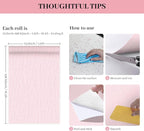 Pink Peel and Stick Wallpaper Textured Contact Paper Removable Wall Paper - Image 9