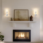 Battery Operated Wall Sconces Set of Two, - Image 8