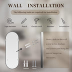 Oval Full Length Mirror, Ultra-Clear Explosion-Proof Dressing Mirror, Simple - Image 9