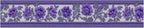 Purple Floral Wallpaper Border 196x4 Inch Peel and Stick Wall Border Self - Image 2