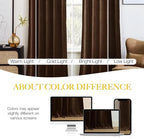 NICETOWN Brown Velvet Room Darkening Curtains, Home Decor Light Blocking - Image 5