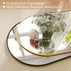Prywot Arched Full Length Mirror, Modern Full Body Mirrors - Image 3