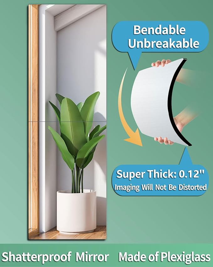 Shatterproof Wall Mirror Full Length - Image 4