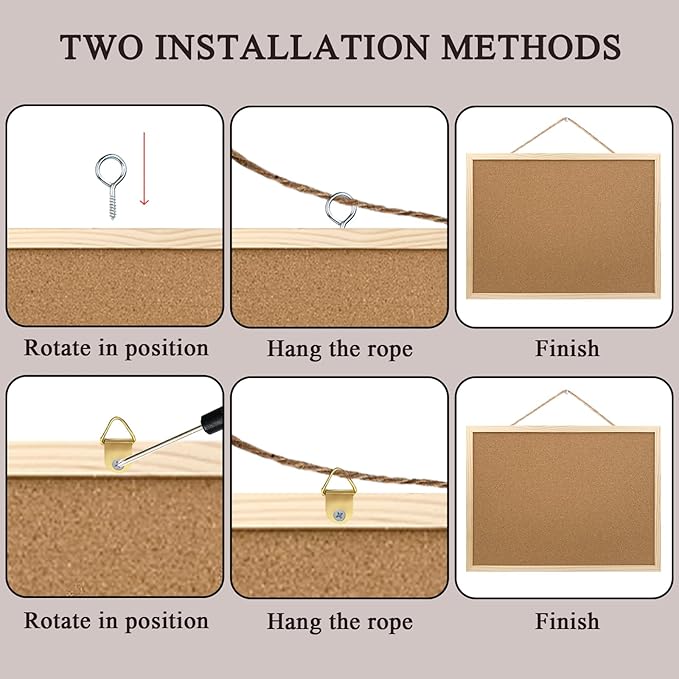 2 Pack Cork Board Bulletin Board, 15.7"X 11.81" inches - Image 2