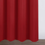 LEMOMO Blackout Curtains 52 x 95 inch/Bright Red Curtains Set of 2 - Image 9