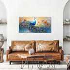 Abstract Peacock Wall Art Colorful Peacock Pictures Wall Decor Abstract Bird - Image 4