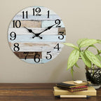 KECYET Wall Clock Battery Operated 16 Inch Silent Non-Ticking Coastal Country - Image 8