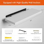 YUFLINX 23’’White Floating Shelves - Image 4