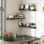 RALGEND Floating Shelves for Wall, 1.5" Thick Wall Shelf Set of 3 - Image 5
