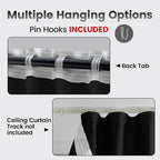 Room Divider Blackout Ceiling Track Curtains - Image 2