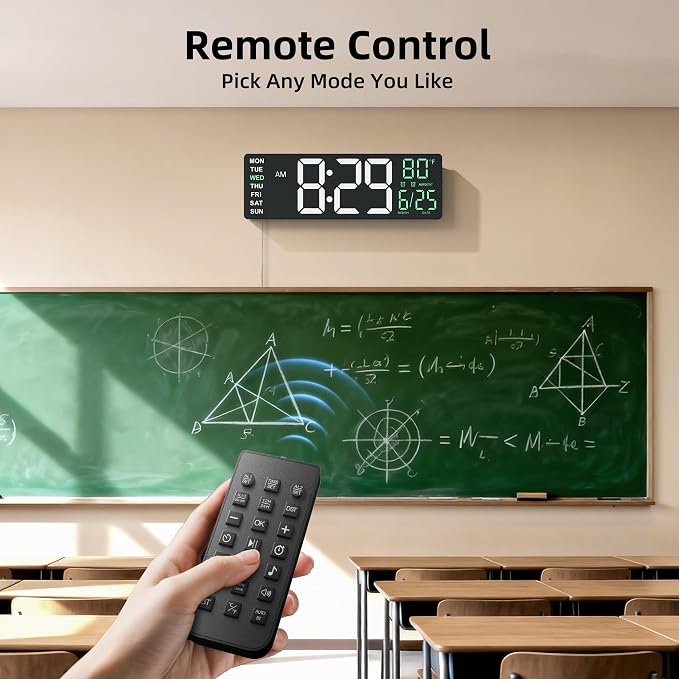 EASYERA 16.5" Large Digital Wall Clock - Image 6
