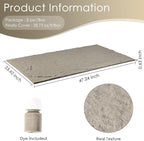 5-Pack 3D Faux Stone Wall Panels, PU Cement-Texture Wainscoting Panels - Image 2
