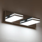 SineRise LED Modern Bathroom Vanity Light Fixtures, Chrome Modern Acrylic - Image 2