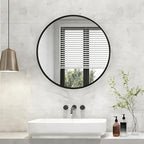 NEWBULIG 30 Inch Round Wall Mirror, Bathroom Mirror - Image 7