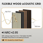 RITOLLO 4 Pack Wood Panels for Wall, 90.55"×12.6" Wood Slat Acoustic Panels for - Image 3