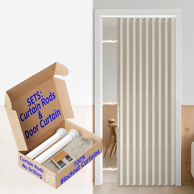 AJAZZ Blackout Door Curtains by AJAZZ