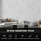 OUZUGIE WPC Acoustic Slat Wall Paneling, Living Room, TV Background, Study Room - Image 6