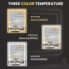 LOAAO 20X28 LED Bathroom Mirror - Image 5