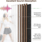 Acoustic Wood Wall Panels 4 Pack 47.6" x 23.6", Sound Proof Wooden Paneling - Image 2