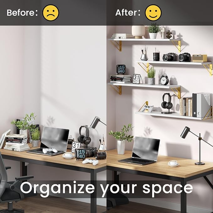 BAYKA Wall Shelves for Bedroom Decor, Floating Wall Shelf for Living Room - Image 6