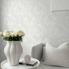 Ismoon Floral Peel and Stick Wallpaper Grey Contact Paper Boho Watercolor - Image 2