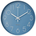Wall Clock 10 Inch Non-Ticking Silent Modern Simple Style Round Decor Clock by BAKBRAND