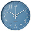 Wall Clock Non-Ticking Silent Modern Simple Style Round Decor Clock by BAKBRAND