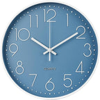 Wall Clock Non-Ticking Silent Modern Simple Style Round Decor Clock by BAKBRAND