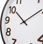 Modern Wood Farmhouse Wall Clock 16 Inch Large Vintage Wall Clocks Battery - Image 5